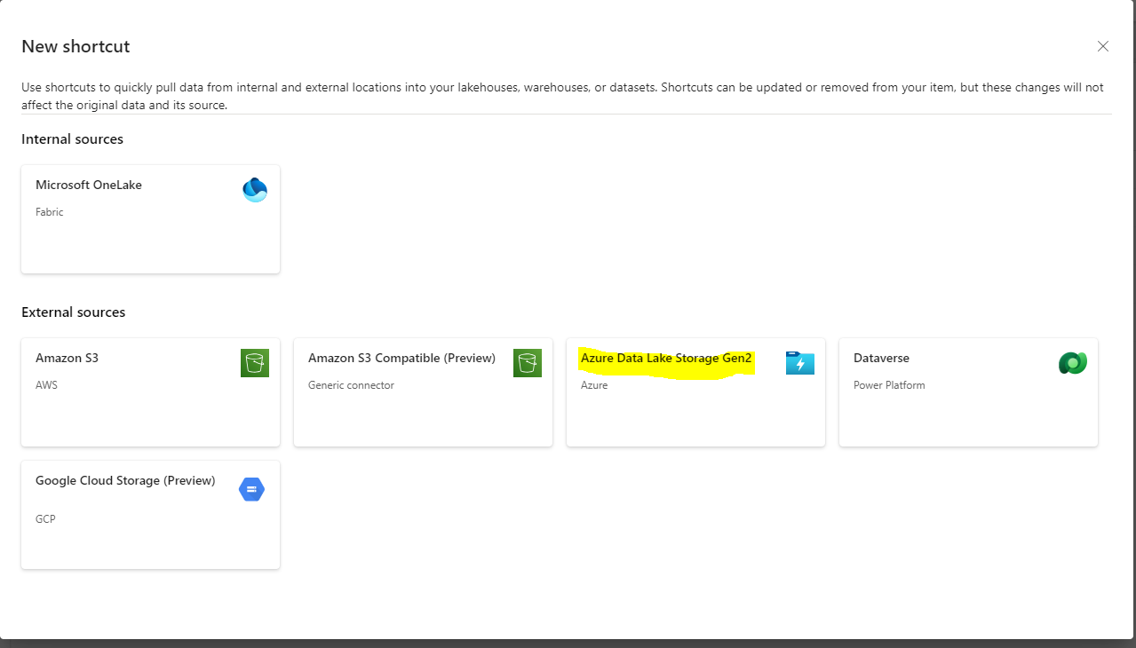 Create A Shortcut in Fabric Pt. 1 ADLS Gen2 Files – The Data Architect ...